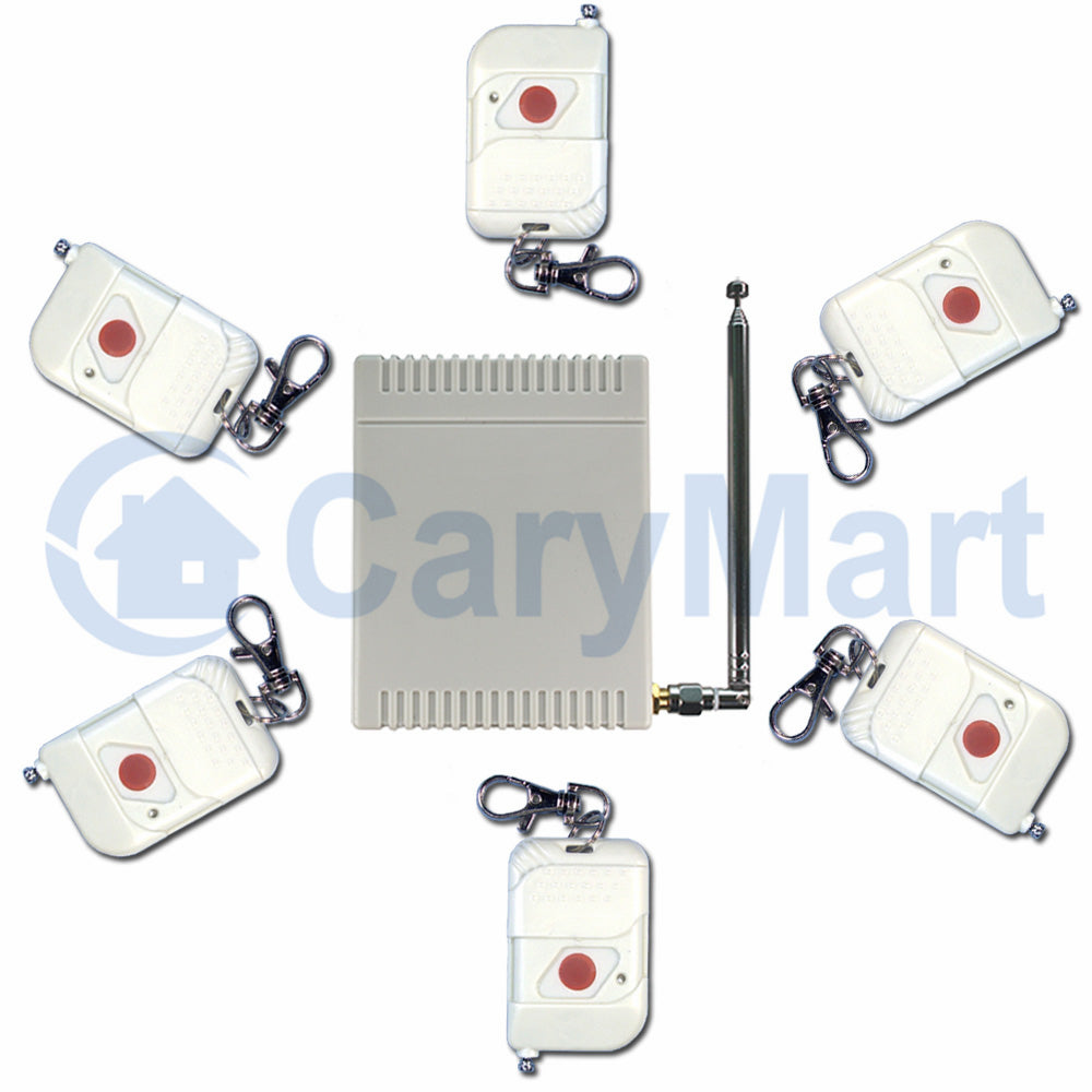 DC 12V 6 Kanal Relais Modul Wireless RF Fernbedienung Schalter 6 Taste  Sender + 6CH Empfänger Bord