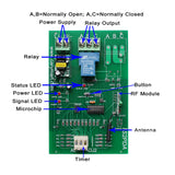 1 Channel 110V 220V 30A Adjustable Time Delay Wireless Switch With Remote Control (Model: 0020655)