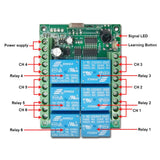 6 Way DC 12V 24V Wireless RF Remote Control Receiver Kit (Model: 0020070)