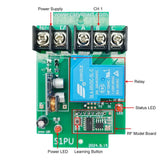 1 Way DC 10~80V Wireless Remote Control Relay Switch Kit Long Range 2 Km (Model: 0020303)