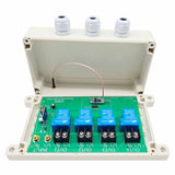 10~80V 30A Wireless RF Switch Radio Receiver 4 Way DC Power Output (Model: 0020474)