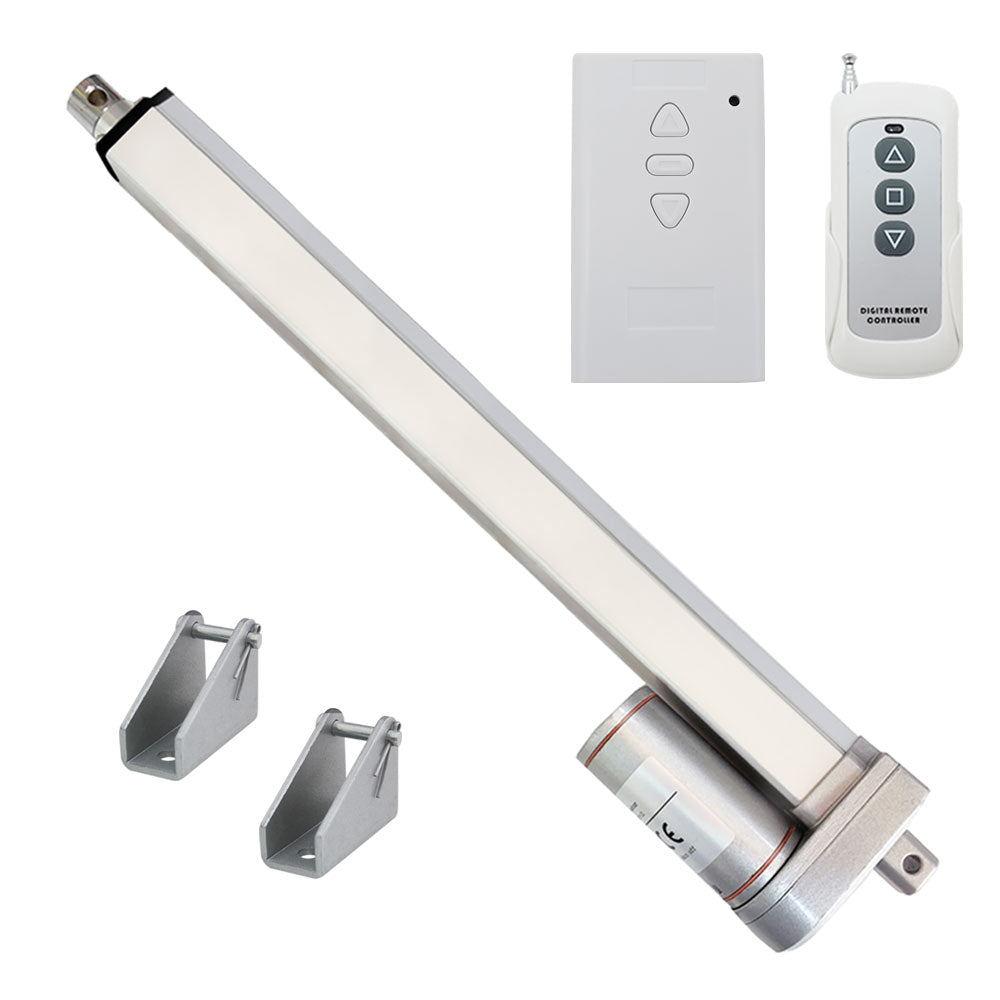 DC Electric Linear Actuator 450 lbs Stroke 12 Inch with Remote – Remote  Control Switches Online Store