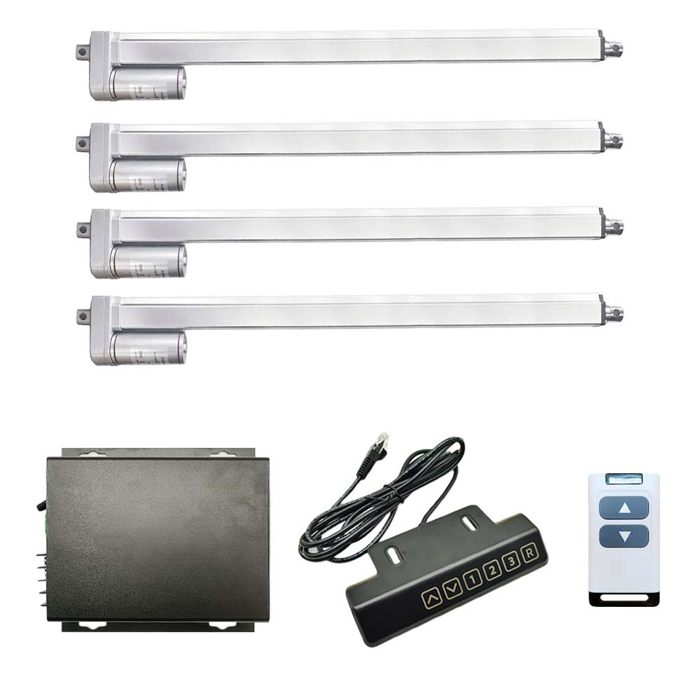 4 channel linear actuator controller Four DC 12V Electric Linear Actuators Synchronous Control Kit 450 lbs –  Remote Control Switches Online Store