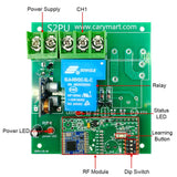 LORA 5km DC 10~80V Wireless Switch 1 Way 30A Relay Output RF Receiver (Model: 0020090)