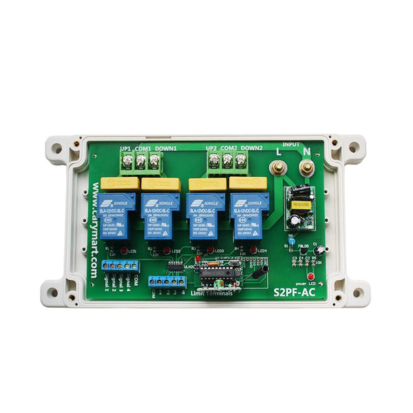 2-CH 110V 220V Radio Switch Receiver for Wireless Remote Control AC Motor (Model: 0020682)