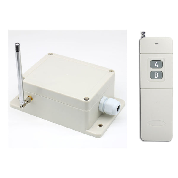 2 Channel 120V 220V Wireless Remote Control Switch Kit 2Km 10A (Model: 0020471)