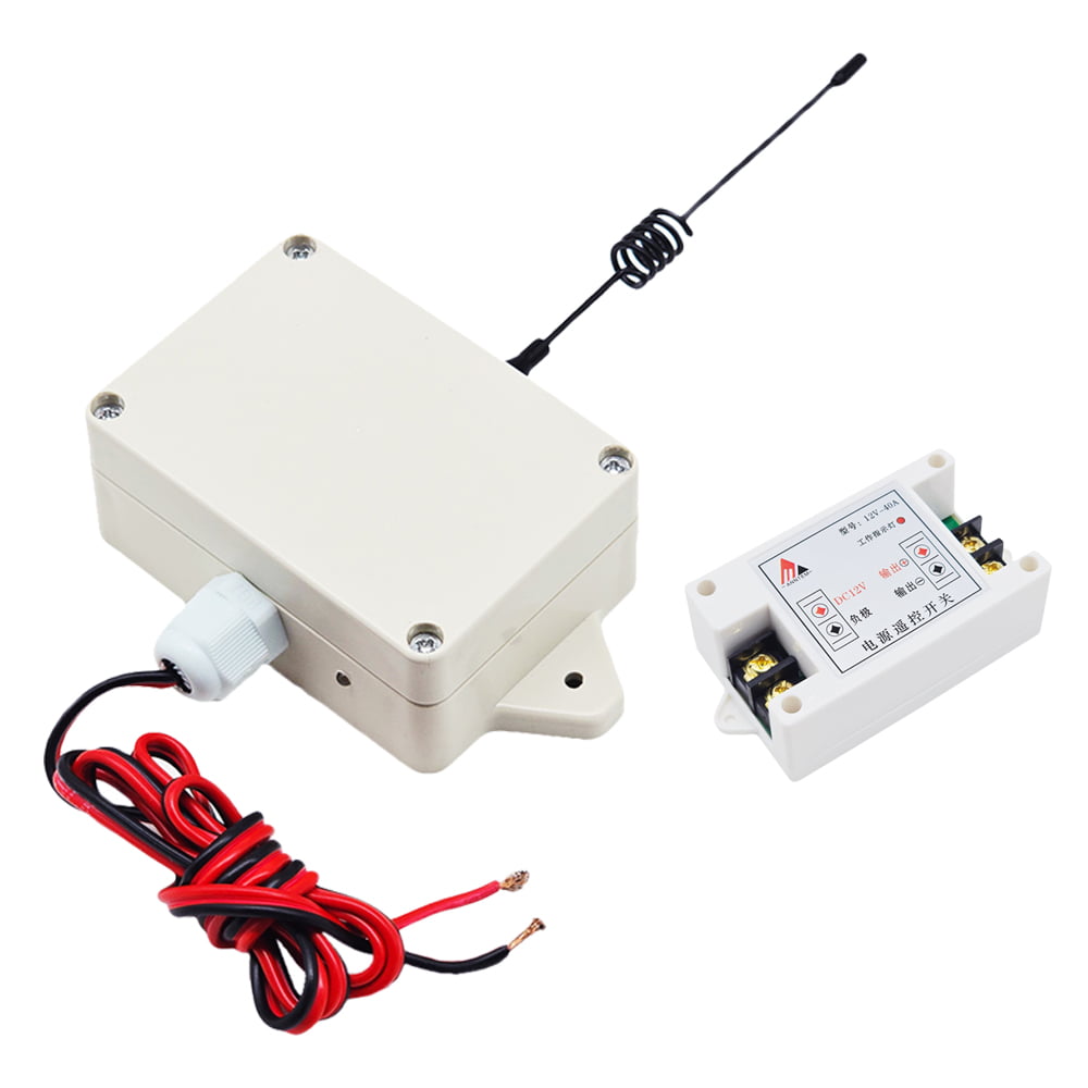 Wireless RF Remote Control Receiver Kit by DC 12~24V On OFF Triggered ...