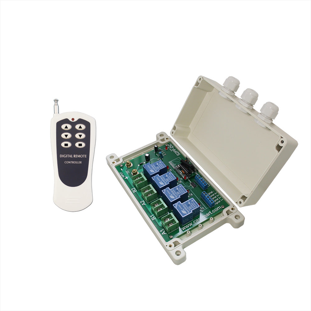 2-CH Wireless Remote Control Switch Kit for 12V 24V Linear Actuator ...