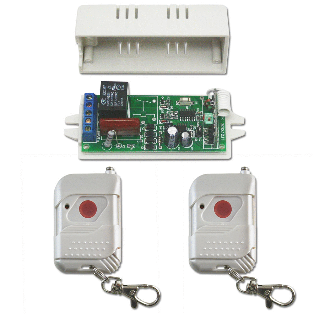 110V 220V Wireless RF Remote Control Switch Kit for AC Light – Remote ...
