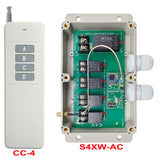 4 CH AC 10A Output Wireless Receiver and 3 mi RF Transmitter (Model: 0020226)
