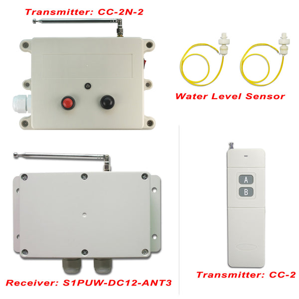 Long Range 5km 12V Wireless Remote Control Kit For Water Tank – Remote ...