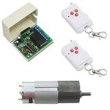 1 Channel DC 12V 10A Remote Control Receiver Kit with Electric Gear Motor (Model: 0020579)