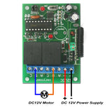 1 Channel DC 12V 10A Remote Control Receiver Kit with Electric Gear Motor (Model: 0020579)