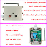 AC Wireless Switch Receiver and NO Contact Trigger RF Transmitter 5 km
