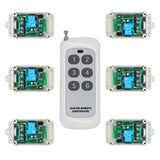 One 6-Button Transmitter Control Six DC 10~80V 30A Wireless Receivers (Model: 0020734)
