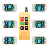 One 6-Button Transmitter Control Six DC 10~80V 30A Wireless Receivers (Model: 0020734)