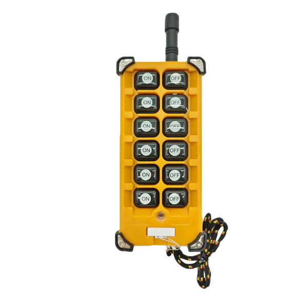 12 Buttons Industrial Waterproof Wireless Remote Control RF Transmitter (Model: 0021091)