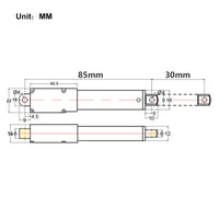 DC 6V 12V 24V Micro Electric Linear Actuator 42 lbs Stroke 30 mm (Model: 0041644)