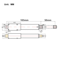 DC 12V Micro Electric Linear Actuator Stroke 50mm (Model: 0041645)