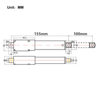 DC 6V 12V 24V Micro Electric Linear Actuator 42 lbs Stroke 100 mm (Model: 0041646)
