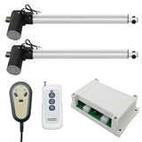 Two DC 24V Electric Linear Actuators Synchronous Control Kit 6000N 600Kg 1300 lbs