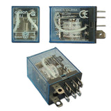 10A DC 12V AC 110V 220V NO NC 8 Pin Relay with Base (Model: 0040012)