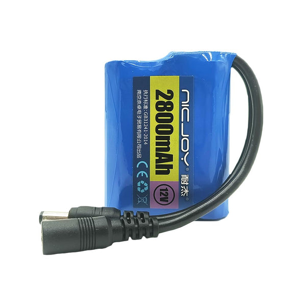 12V 2800mAh Rechargeable Lithium Battery Pack