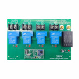 30A Wireless RF Switch Receiver 4 Way AC Power Output Lora 5Km (Model: 0020672)