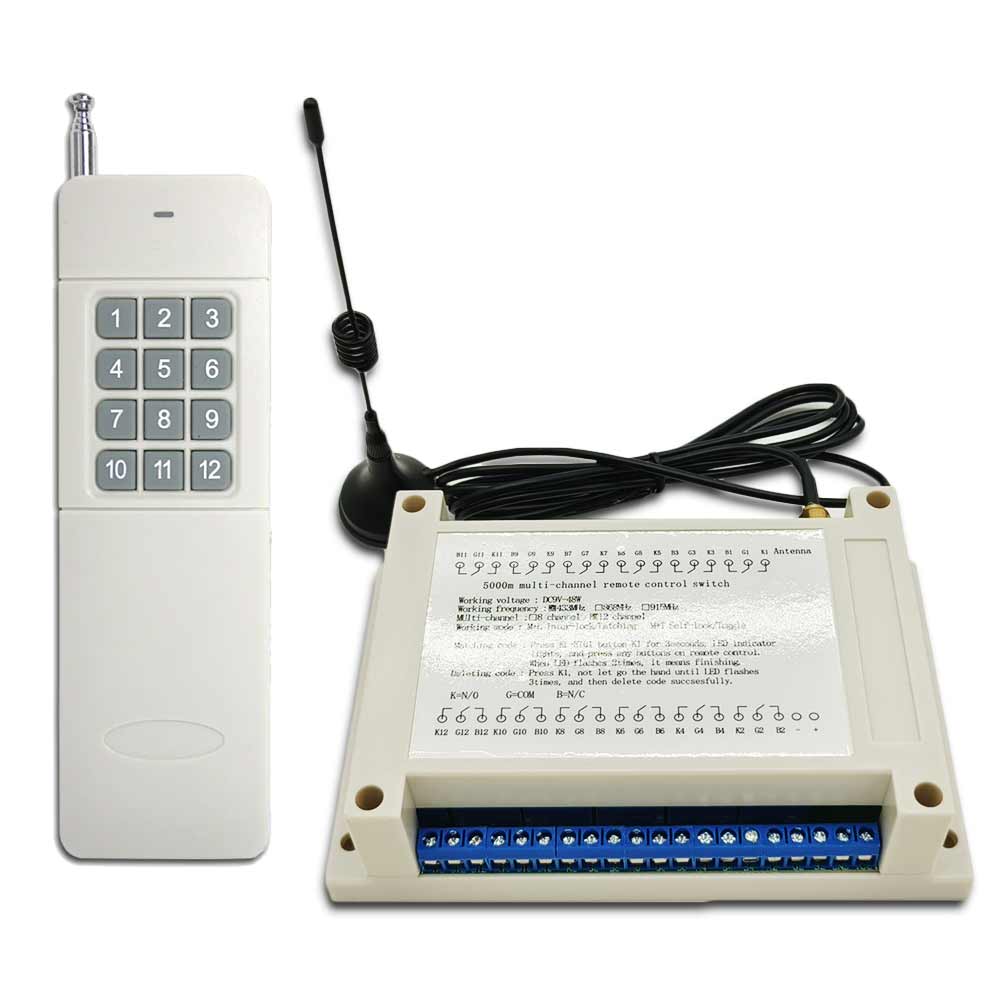 Long Range RF Wireless Remote Control Light Switch with transmitter ...