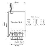 Long Range DC 9V 4-CH Wireless RF Transmitter Module (Model: 0021038)