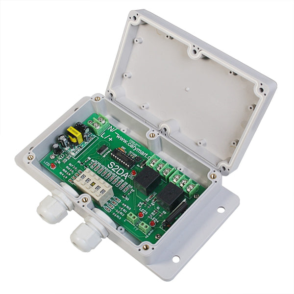 110V 220V Wireless Delay OFF Switch RF Receiver 2 Way 10A Relay Output (Model: 0020486)