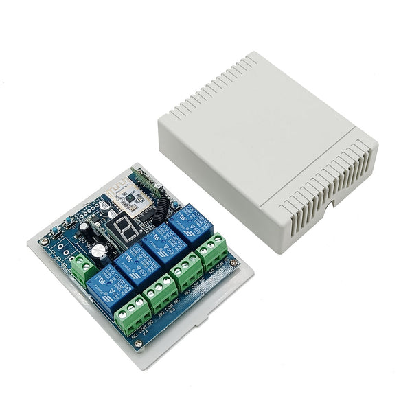Switch Remote Control Network DC WiFi Smart Wireless Remote Control Switch 4 Way Dry Relay Output ...