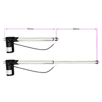 DC 12V 24V electric linear actuator 6000N 1300lbs stroke 8 inch (Model: 0041513)