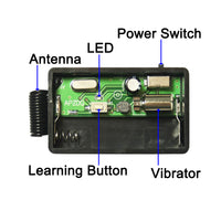 Mini Wireless Remote Control Vibrator Reminder 1~4 Times Vibrations (Model: 0020159)