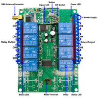 Long Range 5 Km 8 Channels DC 9V 12V 24V Wireless Remote Control Switch Kit (Model: 0020055)