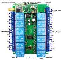 Long Range 5 Km DC 9V 12V 24V 12 Channels Wireless Remote Control Switch Kit (Model: 0020033)