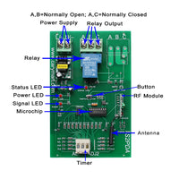 1 Channel 110V 220V 30A Adjustable Time Delay Wireless Switch With Remote Control (Model: 0020655)