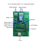 1 CH DC 30A Time Delay Wireless RF Remote Control Switch Kit (Model: 0020651)