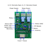 2 CH 12V 24V 30A Time Delay Wireless RF Remote Control Switch Kit (Model: 0020659)