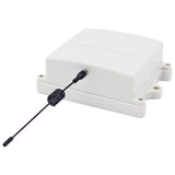 long range 500 meters RF transmitter (wireless remote control) trigger signal by turning on and off a 12V 24V DC power supply.