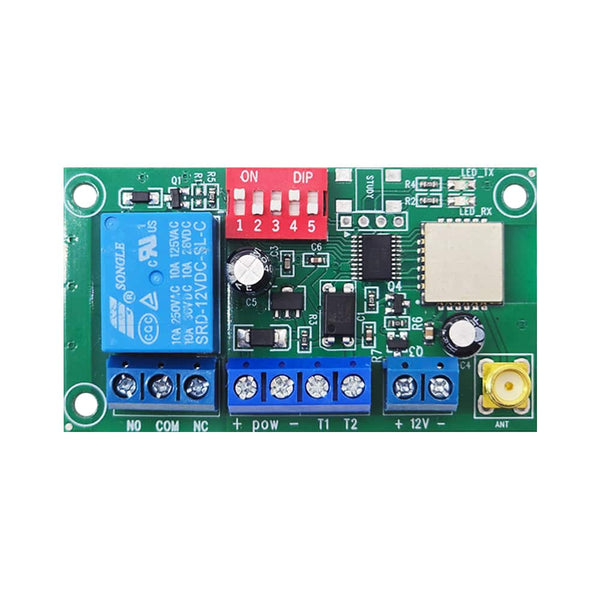 DC Wireless RF Transceiver 12V Bidirectional Sync Module 1.2 mi (Model: 0023101)