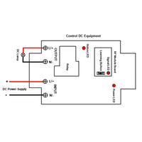 8~80V 30A Wireless Remote Control Switch Kit 1 Way DC Input Output (Model: 0020435)