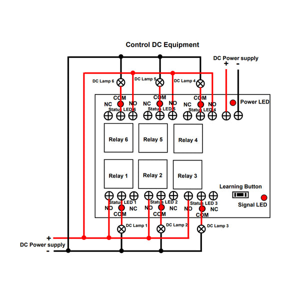 6-CH DC 12V 24V Wireless RF Remote Control Relay Switch Kit – Remote ...