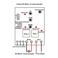 2000N 450 lbs Electric Linear Actuator Stroke 2 Inch With Remote Control Kit (Model: 0020569)