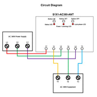 AC Three-phase 380V High Power 15KW Wireless Switch With Remote Control (Model: 0020702)