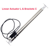 DC 12V 24V Stainless Steel Linear Actuator 180 lbs Stroke 1.2 inch (Model: 0041961)