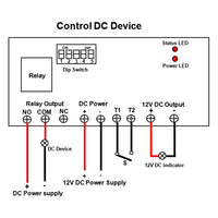 12V Wireless RF Transceiver DC Bidirectional Sync Module 3 mi (Model: 0023102)