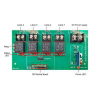 4-CH Wireless Remote Control Receiver Kit DC 8~80V 10A LORA 2 Km (Model: 0020218)