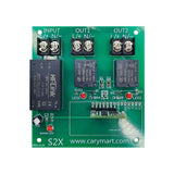 Waterproof Wireless RF Switch Receiver 2 Way AC Power 12V 24V Output (Model: 0020050)
