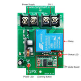 1 Way DC 8~80V Input Output 30A Wireless Remote Control Switch Kit 2 Km (Model: 0020058)